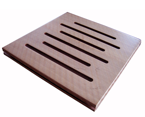 条形孔木吸音板(图1)